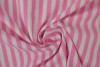 Katoen boerenbont strepen 6.5 mm 165-03 roze
