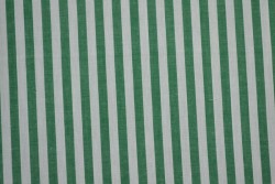 Katoen boerenbont strepen 6.5 mm 165-09 donkergroen