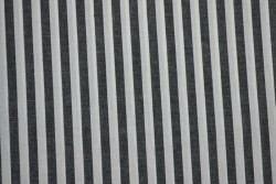 Katoen boerenbont strepen 6.5 mm 165-13 zwart