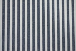 Katoen boerenbont strepen 6.5 mm 165-14 navy