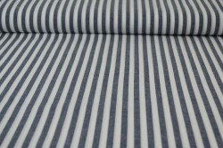 Katoen boerenbont strepen 6.5 mm 165-14 navy