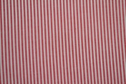 Katoen boerenbont strepen 2.5 mm 167-01 rood