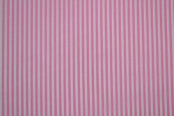 Katoen boerenbont strepen 2.5 mm 167-03 roze