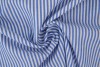 Katoen boerenbont strepen 2.5 mm 167-07 blauw