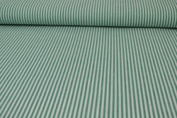Katoen boerenbont strepen 2.5 mm 167-09 donkergroen