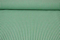 Katoen boerenbont strepen 2.5 mm 167-10 groen