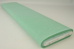 Katoen boerenbont strepen 2.5 mm 167-10 groen