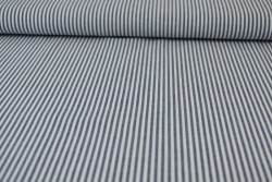 Katoen boerenbont strepen 2.5 mm 167-14 navy