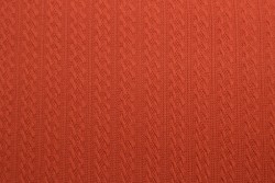 Jacquard cable knit fabric 42 copper