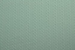 Jacquard cable knit fabric 34 old green