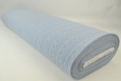 Jacquard cable knit fabric 25 silvergrey