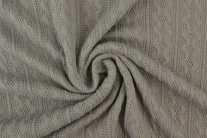Jacquard cable knit fabric 17 dark grey