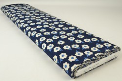 Cotton print 8204-3 dark blue