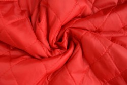 Gewatteerde voering 01 rood