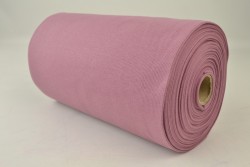 Boordstof rib 38 donker oud roze