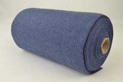 Boordstof rib m15 donker jeans melange