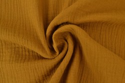 Mousseline 44 donker okergeel