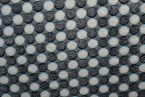 Coral fleece print 24-04 zwart-grijs