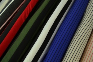 Partij viscose jersey strepen stoffen 45.000 MTR