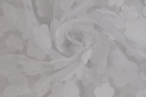 Mesh flower 01-00 white
