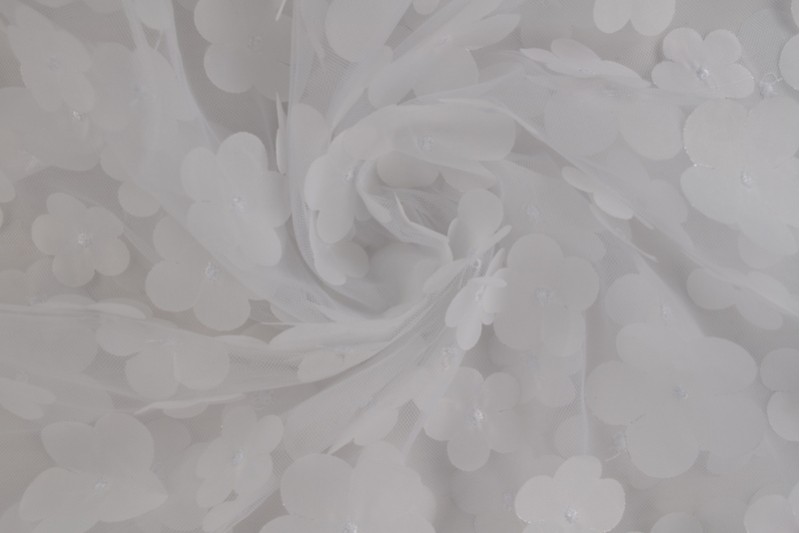Mesh flower 01-00 white