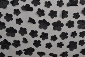 Mesh flower 01-03 black