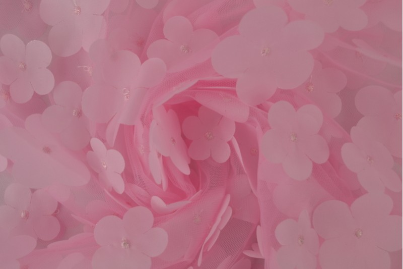 Mesh flower 01-04 pink
