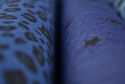 Denim chambray gewassen prints