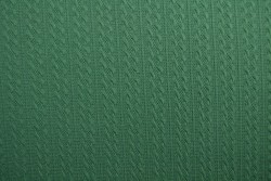 Jacquard cable knit fabric 32 dark green