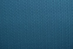 Jacquard cable knit fabric 46 dark petrol