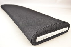 Denim chambray gewassen - 06 zwart