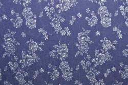 Denim chambray washed print 12-04