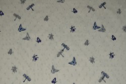 Mesh embroidered 01 butterfly
