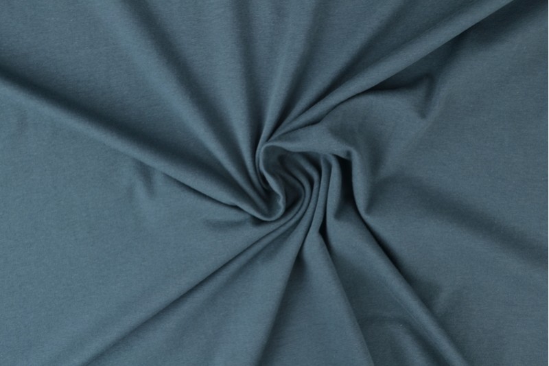 Katoen jersey 28167 grijs-blauw