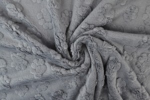 fleece dog paws 17 grey