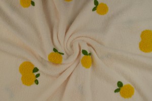 teddy towelling embroidered 07-02