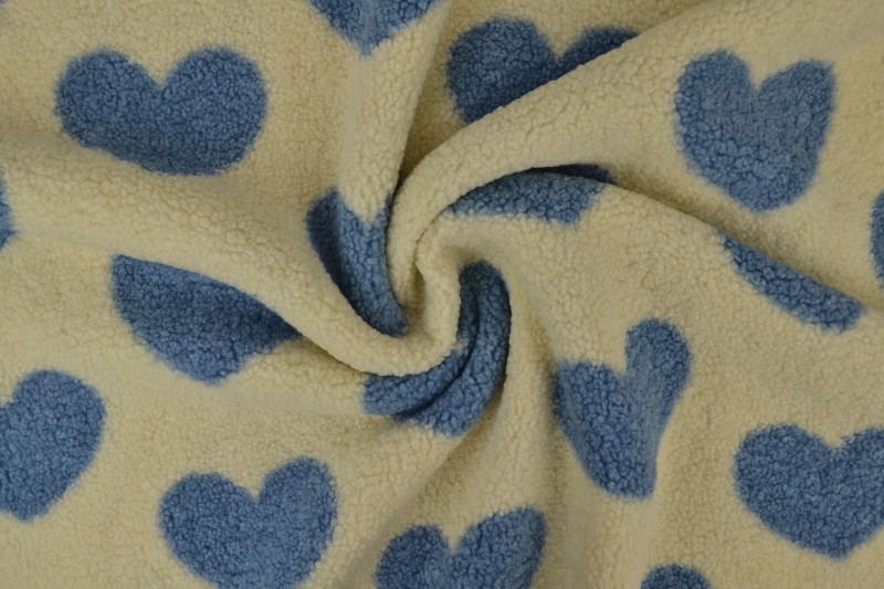 teddy fur print 02-3 hearts
