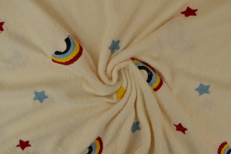 teddy towelling embroidered 02-22