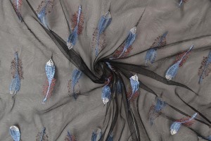 Mesh embroidered 02-02