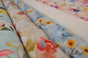 Katoen broderie prints