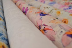 Katoen broderie prints