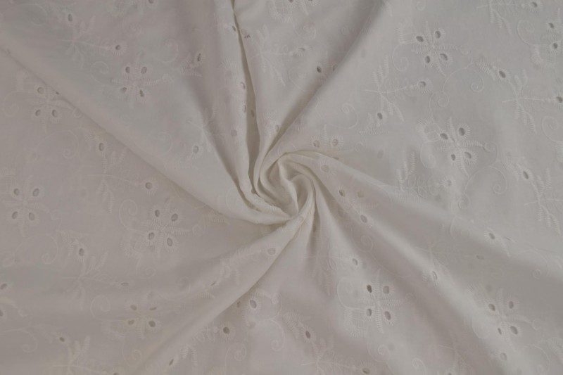 Cotton embroidery white 01-01