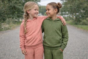 Katoen tricot ''checks collection' 1cm