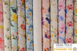 Katoen broderie prints