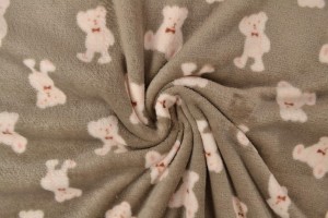 Coral fleece print 186-02