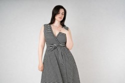 Katoen tricot ''brushed stripes'