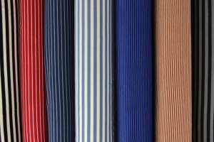 Katoen tricot ''brushed stripes'