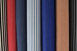 Katoen tricot ''brushed stripes'