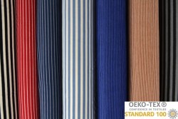 Katoen tricot ''brushed stripes'