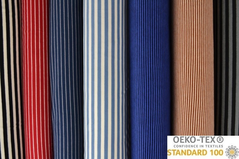 Katoen tricot ''brushed stripes'